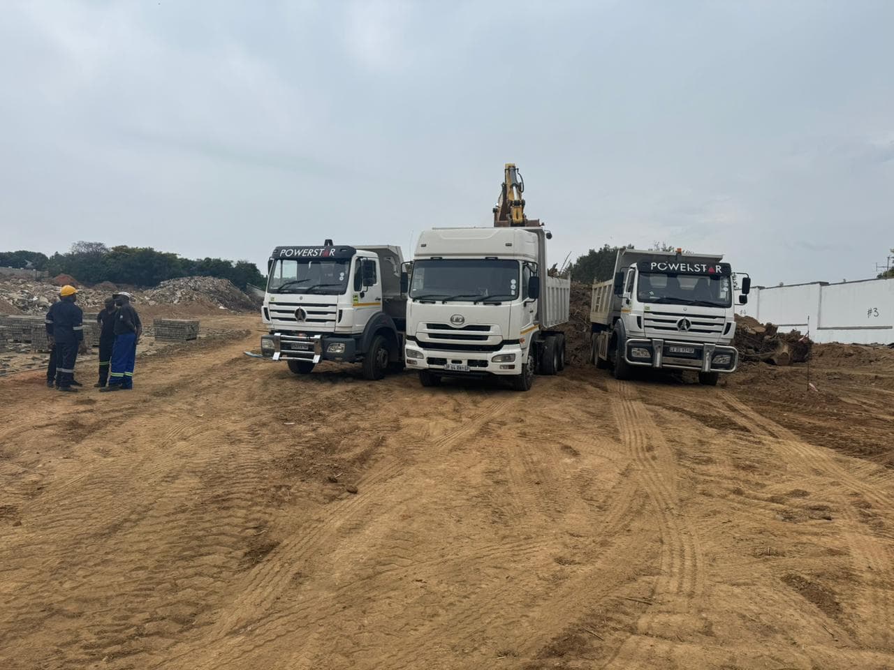 NHS Holdings rubble removal and construction waste services - tipper trucks and equipment in Gauteng